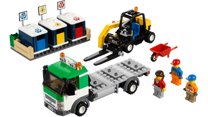 lego recycling truck instructions