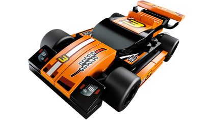 lego orange race car
